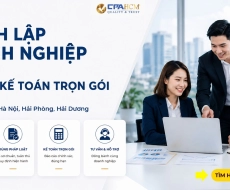 Thành lập doanh nghiệp & Dịch vụ Kế toán trọn gói cho DN/HKD tại Hà Nội, Hải Phòng, Hải Dương.